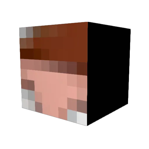 _Carns Minecraft avatar head, 3D render