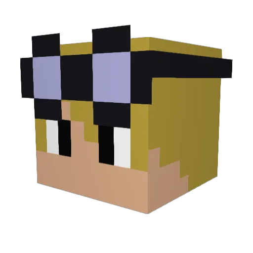 _Caronte_ Minecraft avatar head, 3D render
