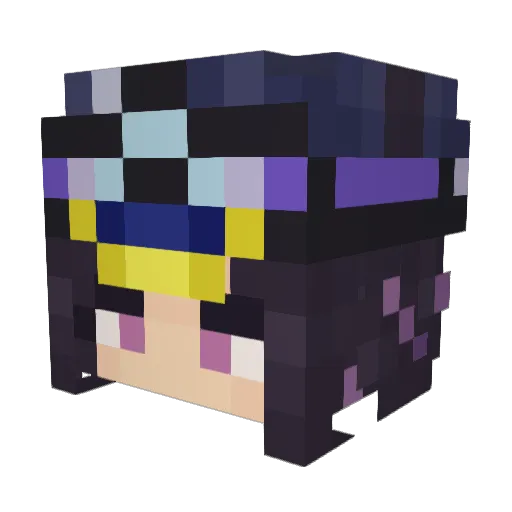 _CarrotCake_ Minecraft avatar head, 3D render