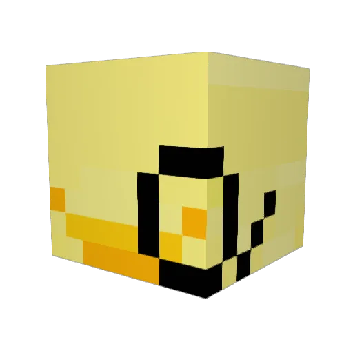 _CarrotJuice_ Minecraft avatar head, 3D render