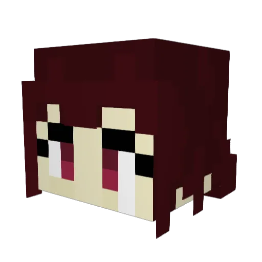 _Carrut Minecraft avatar head, 3D render