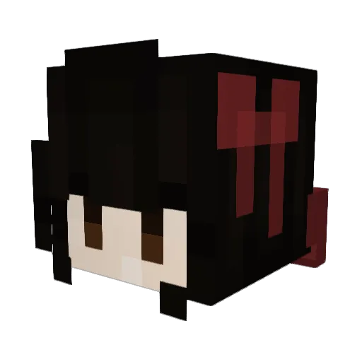 _Cass Minecraft avatar head, 3D render