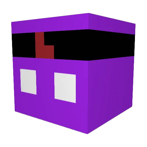 _Cat_Les_ Minecraft avatar head, 3D render