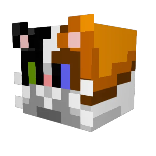 _Catherine Minecraft avatar head, 3D render