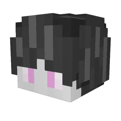 _Catstro Minecraft avatar head, 3D render