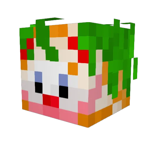 _Catttt Minecraft avatar head, 3D render