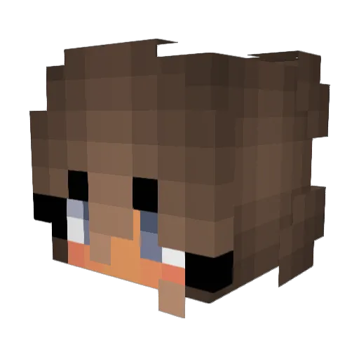 _Cay_ Minecraft avatar head, 3D render