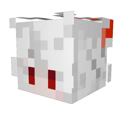 _Ceridwen_ Minecraft avatar head, 3D render