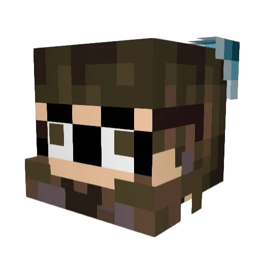 _Ces Minecraft avatar head, 3D render