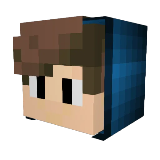 _ChOrt_0 Minecraft avatar head, 3D render