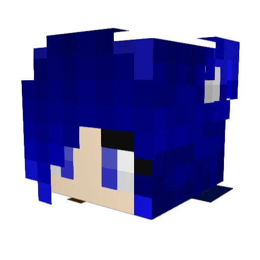 _ChaChoup_ Minecraft avatar head, 3D render