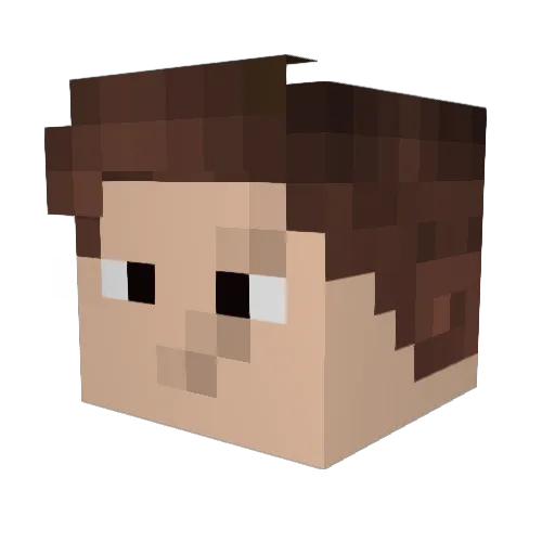 _Chatter_ Minecraft avatar head, 3D render