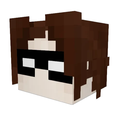 _Chechil_ Minecraft avatar head, 3D render