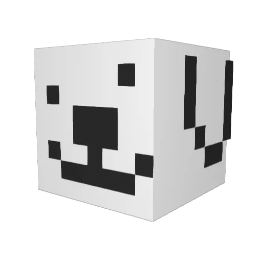 _Cheems__ Minecraft avatar head, 3D render