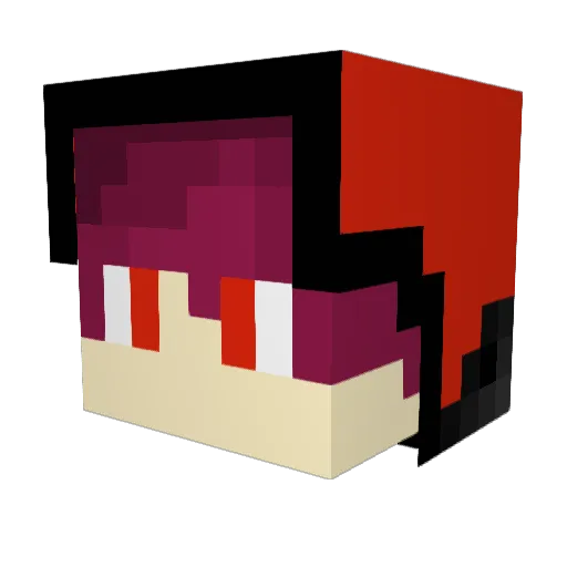 _ChenYi_ Minecraft avatar head, 3D render