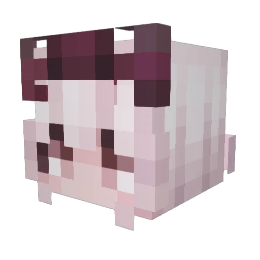 _Chen_hhh Minecraft avatar head, 3D render