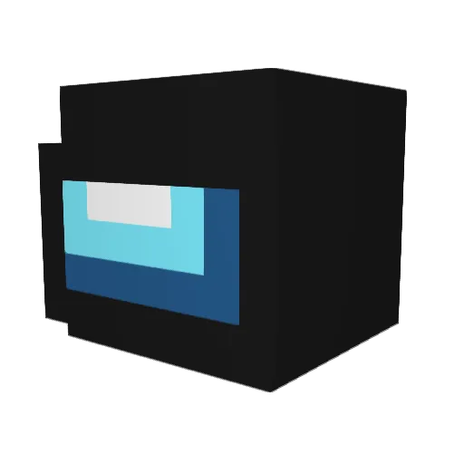 _Cherniy_ Minecraft avatar head, 3D render