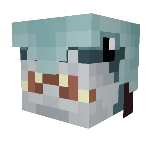 _ChickenJ0e_ Minecraft avatar head, 3D render
