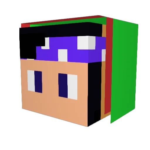 _ChillBase_ Minecraft avatar head, 3D render