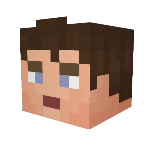 _Chinga_ Minecraft avatar head, 3D render