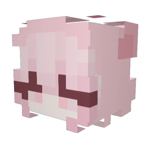 _ChipMC_ Minecraft avatar head, 3D render