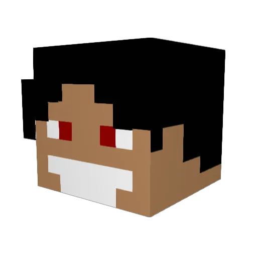 _ChocoLoco Minecraft avatar head, 3D render