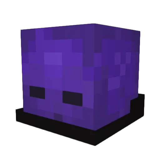 _Chorus Minecraft avatar head, 3D render