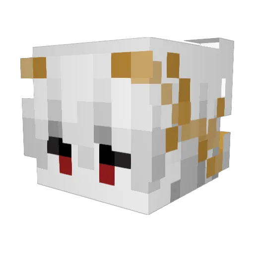 _Chrollo__ Minecraft avatar head, 3D render