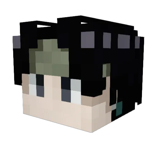 _Chrollo_dkz Minecraft avatar head, 3D render