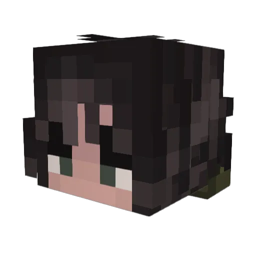 _ChurningRxinbow Minecraft avatar head, 3D render