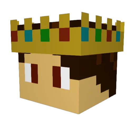 _Chuukz_ Minecraft avatar head, 3D render