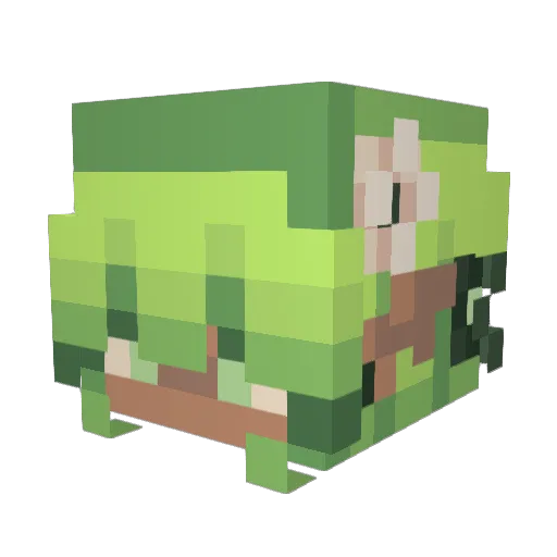 _Chuwu_ Minecraft avatar head, 3D render