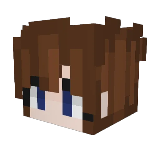 _City__ Minecraft avatar head, 3D render