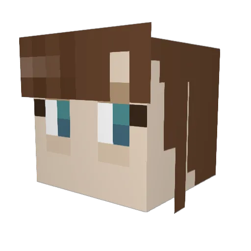 _Cizzy_ Minecraft avatar head, 3D render