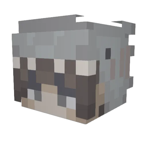_Clemens__ Minecraft avatar head, 3D render