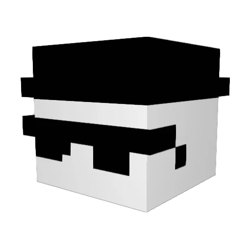 _Clexiy Minecraft avatar head, 3D render