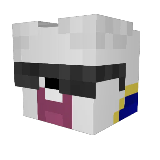 _Cliv Minecraft avatar head, 3D render