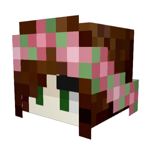_Cloudberry_ Minecraft avatar head, 3D render