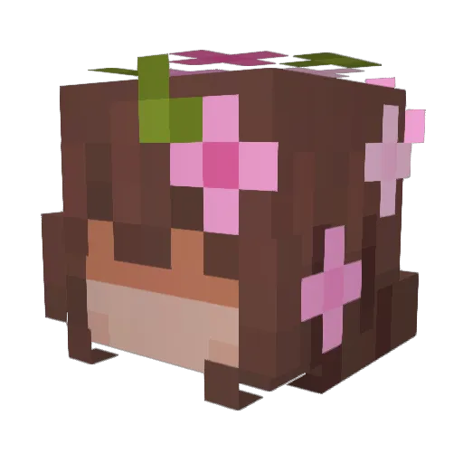 _Clov3r Minecraft avatar head, 3D render