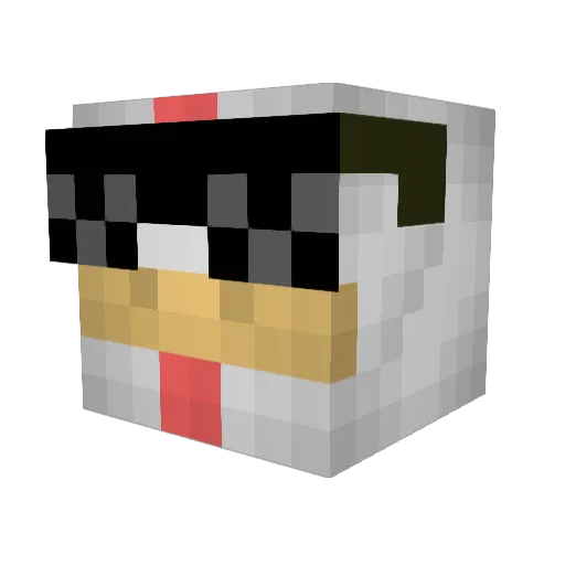 _CocaCoHen_ Minecraft avatar head, 3D render