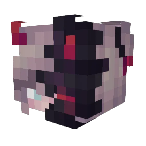 _Code01 Minecraft avatar head, 3D render