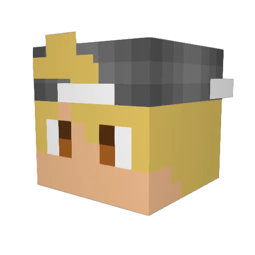_ColbyJackCheese Minecraft avatar head, 3D render