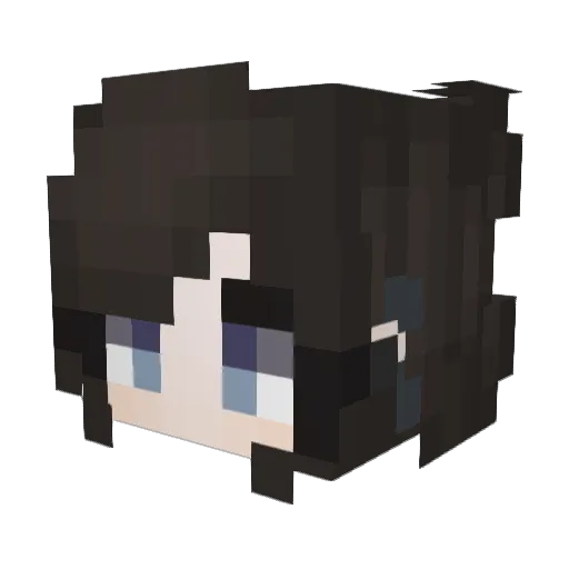 _ColdHeart_ Minecraft avatar head, 3D render