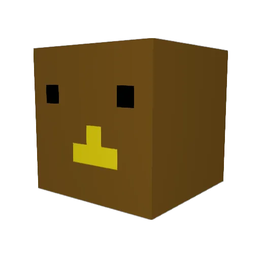 _Cold_Turkey Minecraft avatar head, 3D render