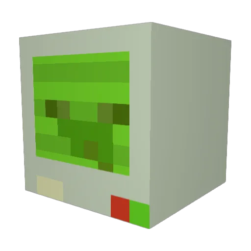 _Companion Minecraft avatar head, 3D render