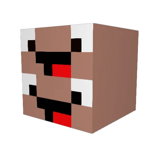 _ConCorde_ Minecraft avatar head, 3D render
