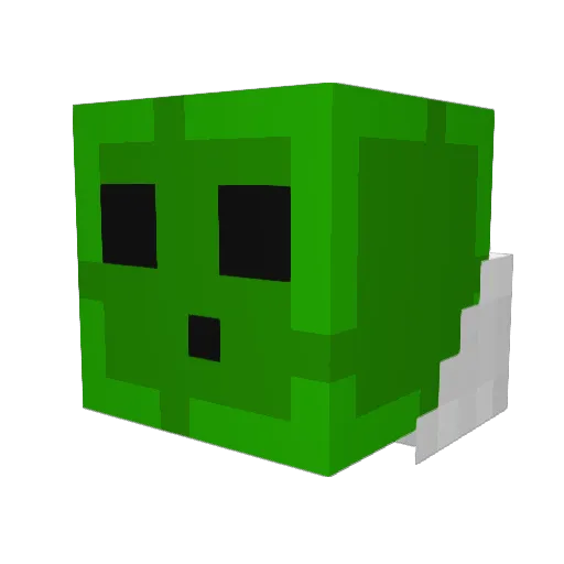 _ConFace Minecraft avatar head, 3D render