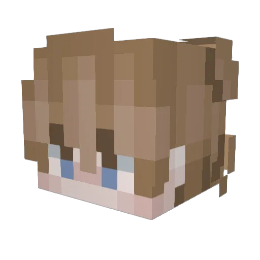 _Confidential_ Minecraft avatar head, 3D render