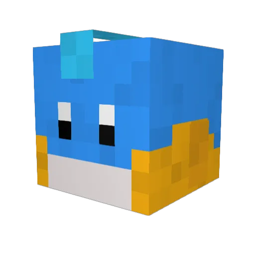 _Conkers_ Minecraft avatar head, 3D render