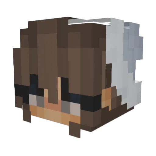 _Conniee Minecraft avatar head, 3D render